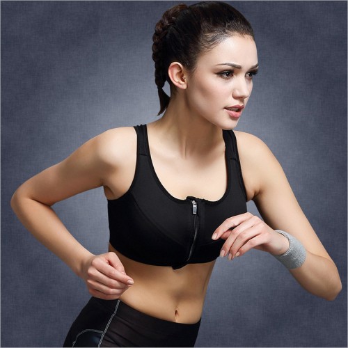 newlashua Women's Sexy Cotton Padded Support Racerback Front Closure Sports  Bra ¡, Black 1, Large 36B 36C 36D price in UAE,  UAE