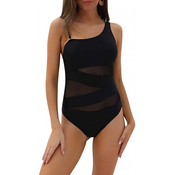 newlashua Women's Sexy One Piece Mesh Swimwear Bathing Suits Swimsuit