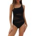 newlashua Women's Sexy One Piece Mesh Swimwear Bathing Suits Swimsuit
